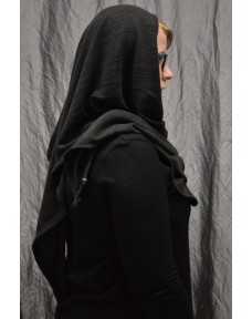 Kolmio-Poncho tumman harmaa