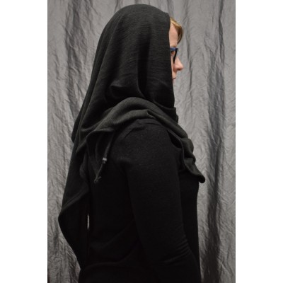Kolmio-Poncho tumman harmaa
