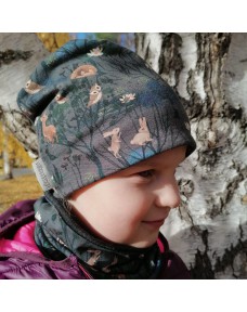 Trikoopipo Metsän kätköissä harmaa