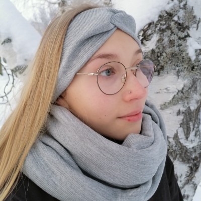 Tuubihuivi Talvi-neulos harmaa