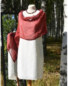 Pellavakeeppi punainen