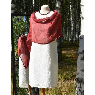 Pellavakeeppi punainen